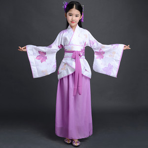Vestido Tradicional Chino de Manga Larga para Niñas, Primavera <span class=keywords><strong>2022</strong></span>, Nuevo Vestido Hanfu para Niñas, Disfraz de <span class=keywords><strong>Anime</strong></span> para Niños, Ecoparty - Product Image 6
