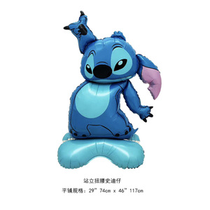 Nuevo Globo de Aluminio con Personajes de Dibujos Animados de <span class=keywords><strong>Stitch</strong></span> <span class=keywords><strong>y</strong></span> <span class=keywords><strong>Lilo</strong></span> para Niños, Suministros para Fiestas de <span class=keywords><strong>Cumpleaños</strong></span> - Product Image 5
