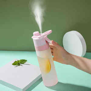 Bouteille pulvérisatrice portable, grande, réutilisable, de qualité alimentaire, étanche, à large ouverture, pour étudiants, adultes et enfants - Product Image 3