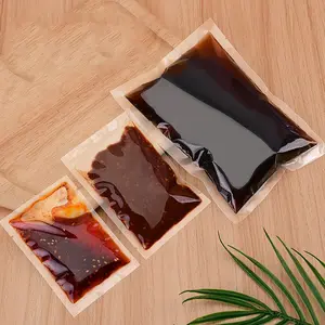 Heat seal clear transparent bags for sauce packaging / soy sauce packet