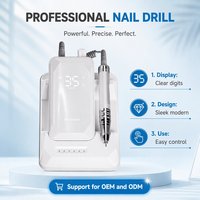 Machine à ongles portable sans fil 35000 tr/min, lime à ongles électrique rechargeable, polisseuse pour manucure en salon