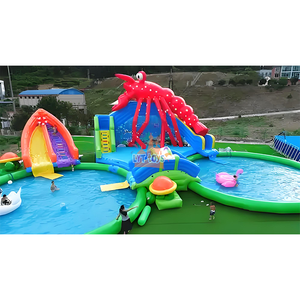 <span class=keywords><strong>Parque</strong></span> Acuático Inflable Comercial al Aire Libre con Toboganes de Agua y Equipos de Juego Acuáticos - Product Image 5