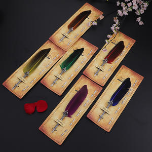 Ensemble de plumes à calligraphie mécanique rétro, plume à tremper scintillante, boîte à outils de calligraphie en métal antique - Product Image 3