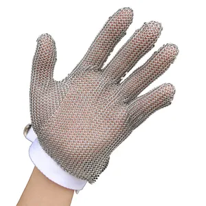 Cutting defense anti cutting stainless steel mesh working gloves