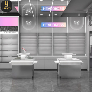 ชั้นวางเครื่องสำอางชั้นวางยาทาเล็บแบบตั้งพื้นสำหรับร้านเครื่องสำอางชั้นวางออกแบบตกแต่งภายในเฟอร์นิเจอร์ - Product Image 3