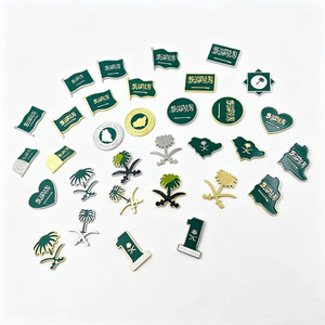 Autocollant en métal plaqué or en forme de carte de l'Arabie Saoudite avec drapeau et palmier pour la Fête nationale KSA, idéal pour télé<span class=keywords><strong>phone</strong></span> - Product Image 5
