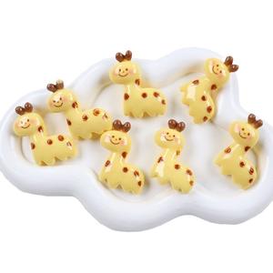 Mini girafe cerf résine accessoires bricolage crème colle à la main pince à cheveux coque de téléphone <span class=keywords><strong>trou</strong></span> chaussure matériel en gros résine artisanat - Product Image 6