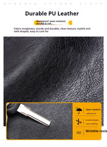 Nouveau design, sac à dos de voyage professionnel pour ordinateur portable en cuir PU imperméable grande capacité, fermeture éclair, unisexe, vente en gros, meilleures ventes - Product Image 4