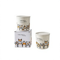 Mug de voyage Zhalabo en plastique écologique pour café moulu avec couvercle, à boire directement, portable pour le bureau, logo personnalisé