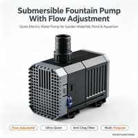 Pompe à eau submersible à haute pression réglable, silencieuse, électrique, pour bassin, cascade, aquarium, OEM