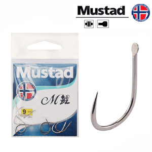 Anzuelos para Carpa Mustad Tipo M Sin Espinas, Acero con Alto Contenido de Carbono, Súper Resistentes, para Pesca de Fondo en Lago, Anzuelos para Carpa, Aparejos de Pesca - Product Image 5