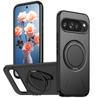 Funda Magnética Híbrida de TPU y PC de Lujo a Prueba de Golpes 360 °   Funda Protectora Giratoria con Anillo y Cobertura Total para Google Pixel 11 Pro XL