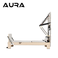 Lit de yoga professionnel Deluxe en érable avec demi-trapèze, durable, réglable, écologique, multifonctionnel, pour la santé corporelle à domicile