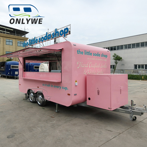 Camion de restauration rapide mobile Onlywe avec cuisine complète pour <span class=keywords><strong>livraison</strong></span> rapide, prix abordable, remorques conduites pour applications BBQ et confiserie - Product Image 3