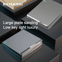 Prise électrique intelligente multifonctionnelle KAMANNI X7-4 10A, norme européenne, panneau en plastique, rallonge avec 2 prises AC et 2 USB