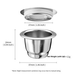 Cápsula de Café Reutilizable <span class=keywords><strong>Nespresso</strong></span> Compatible con la Máquina Original <span class=keywords><strong>Nespresso</strong></span>, Filtro de Cápsula de Café Recargable de Acero Inoxidable - Product Image 4