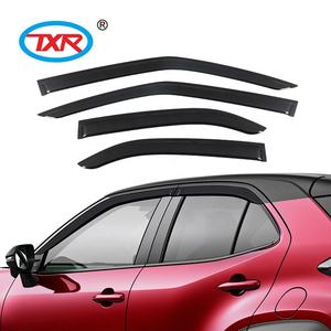ที่บังฝนประตูรถยนต์สีดำ, ที่บังแดดกระจกบังแดดชิ้นส่วนตัวถังรถสำหรับ Toyota <span class=keywords><strong>Yaris</strong></span> CROSS <span class=keywords><strong>2022</strong></span> - Product Image 4