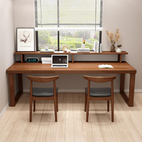 Bureau d'ordinateur moderne en bois massif pour salon ou bureau à domicile