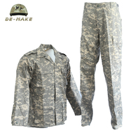 Combinaison de chasse tactique pour homme, uniforme de terrain coupe BDU, tissu Ripstop 65/35 polyester/coton, multi-poches