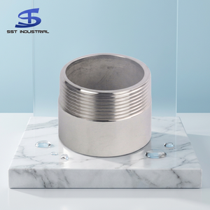 Conexión de Tubería Roscada de Acero Inoxidable 201 304 316 de Fábrica China, Niple de Extensión Hexagonal Combinado con Superficie Lisa y Fundición - Product Image 1