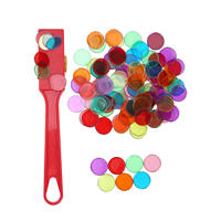 Juego de Fichas Magnéticas de Bingo Coloridas con Varitas, Material Didáctico Montessori para Matemáticas, para Jardín de Niños