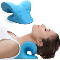 Camilla relajante para cuello y hombros, dispositivo de tracción quiropráctica Cervical, almohada de masaje para aliviar el dolor, alineación de columna Cervical