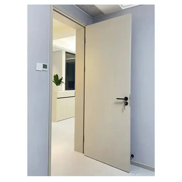 2022 New Design Automatic Modern Simple Style Interior Custom Size Pocket Wooden Door