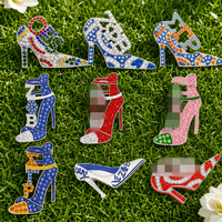 Broche en métal pour chaussures à talons hauts, bijoux de sororité universitaire, ZETA DELTA ALPHA Sigma OES JJ, idéal pour cadeau