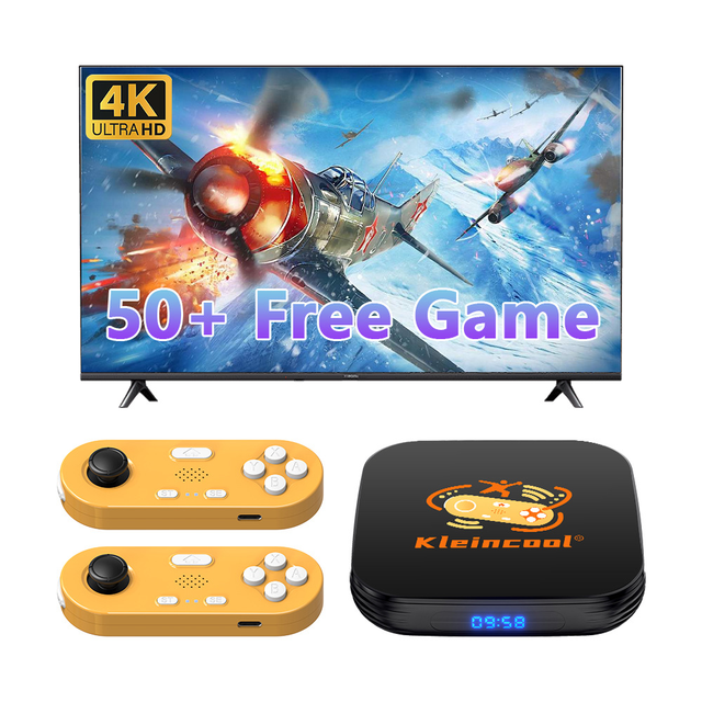 Latest Game Console TV BOX 2 in 1 Parent Child Paradis Motion Sensing Game TV BOX 4K HD TV Game Box with Android 12 OS