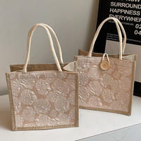 Sac fourre-tout en toile de jute recyclée, écologique et naturel, avec logo personnalisé, vente en gros, offre spéciale