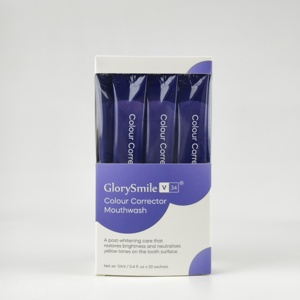 Bain de bouche blanchissant les dents au design populaire, violet, 20 sachets, correcteur de couleur portable, haleine fraîche, <span class=keywords><strong>Glorysmile</strong></span> V34 - Product Image 6