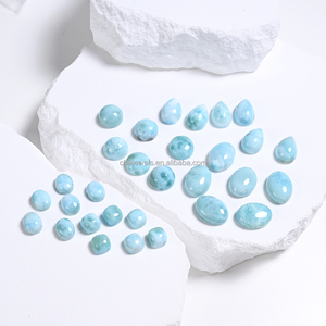 Cabochon extra large en larimar, République dominicaine, bleu profond, bijou de l'océan - Product Image 2