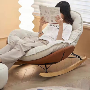 Nordic Style Single Leisure Rocking <b>Chair</b> Balcony Courtyard Living Room Comfortable Lazy Sofa <b>Chair</b> - Product Image 3