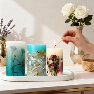 Cetakan lilin silikon ramah lingkungan untuk pembuatan lilin rumah Resin & epoksi Casting aman untuk mesin pencuci piring - Product Image 3