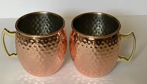 Tazas de mula de cobre con logotipo personalizado de calidad de exportación para regalos, bodas y eventos promocionales disponibles a precio de exportación - Product Image 3