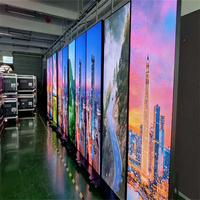 Écran d'affichage publicitaire LED portable pliable à installation instantanée, couleur pleine P2.5, pour la promotion en magasin