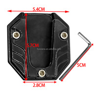 Plaque de support universelle antidérapante pour béquille latérale de moto et scooter