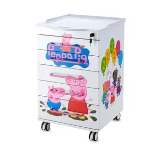 Colorful Dental Cabinet Mobile Dental Trolley for Sale With Sink And Drawers Metal Stainless Steel Dental Cabinet