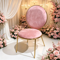 Chaises de luxe roses pour mariages et événements, chaises trônes de mariage