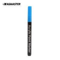 Stylos marqueurs de graffiti d'expression créative à base d'acrylique 0.7mm 10mm 15mm pour l'application de brosse de revêtement liquide de peinture de bateau de meubles
