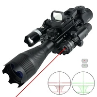 Lampe torche laser rouge-verte de haute qualité 4-16X50EG, lunette de tir d'extérieur, accessoires de chasse combinés point rouge