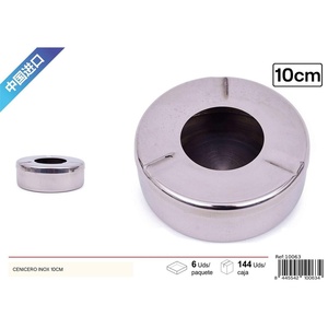 Posacenere in acciaio inossidabile 10 cm-articoli per fumatori - Product Image 1