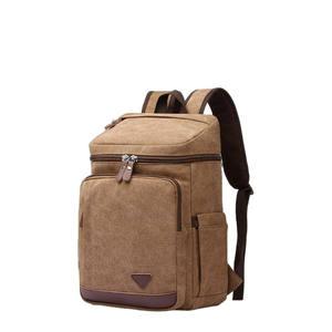 For Latest Fashion Men's <b>Backpacks</b> Vintage High Capacity <b>Canvas</b> Polyester Sublimation Printing Zipper Arcuate Shoulder - Product Image 2