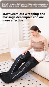 Colchón de Masaje por Compresión de Aire Eléctrico, Masajeador de Piernas con Control Remoto Inalámbrico, Sistema Portátil de Recuperación de Pantorrillas y Pies para la Salud - Product Image 3