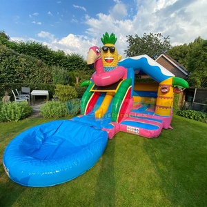 Castillo Inflable Comercial para Fiestas Infantiles, Tobogán Acuático Inflable, Castillo Inflable con <span class=keywords><strong>Piscina</strong></span> para <span class=keywords><strong>Vacaciones</strong></span> en Hawái - Product Image 1