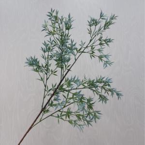 Haute qualité 102CM artificielle unique feuille de <span class=keywords><strong>bambou</strong></span> Arrangement à la main tissu fleur <span class=keywords><strong>tige</strong></span> pour nouvel an chinois Table décor de pâques - Product Image 2