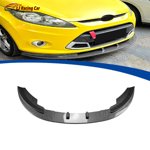 Brillant noir/fibre de carbone Look voiture pare-chocs avant lèvre séparateur Spoiler diffuseur pour <span class=keywords><strong>Ford</strong></span> <span class=keywords><strong>Fiesta</strong></span> <span class=keywords><strong>MK7</strong></span> 2008-2012 - Product Image 1