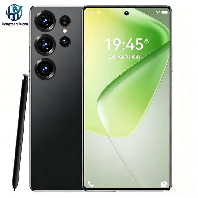2026 Latest S25 Ultra 22GB+2TB 5G Smartphone Android 16 7.3 Inch Al Scene Recognition Perforated Screen Multi-language Supported