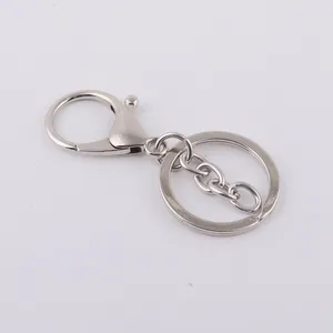 Fermoir mousqueton en métal avec porte-clés plat porte-clés pour cadeaux accessoires porte-clés