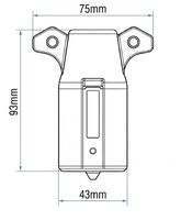 Nouvelle prise de remorque KLT-LITE USA à 7 broches avec écrou à vis, norme américaine 12V/24V, connecteur de câblage de remorque pour accessoires de camping-car